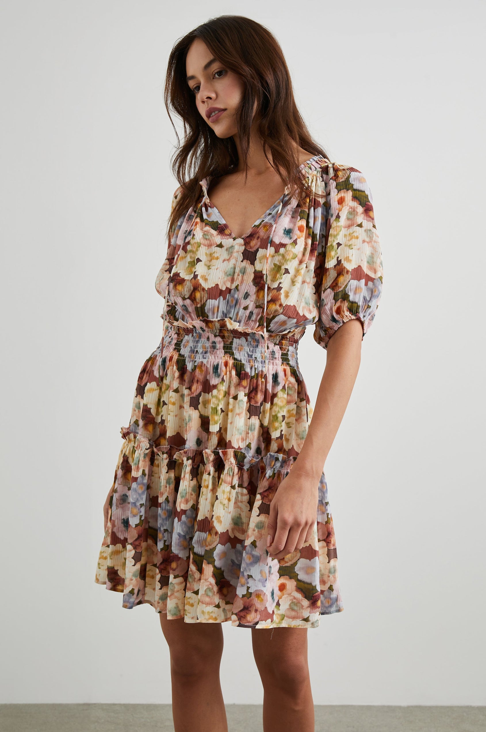 FIORELLA DRESS - PAINTED FLORAL Rails EU FIORELLA DRESS - PAINTED FLORAL Rails EU