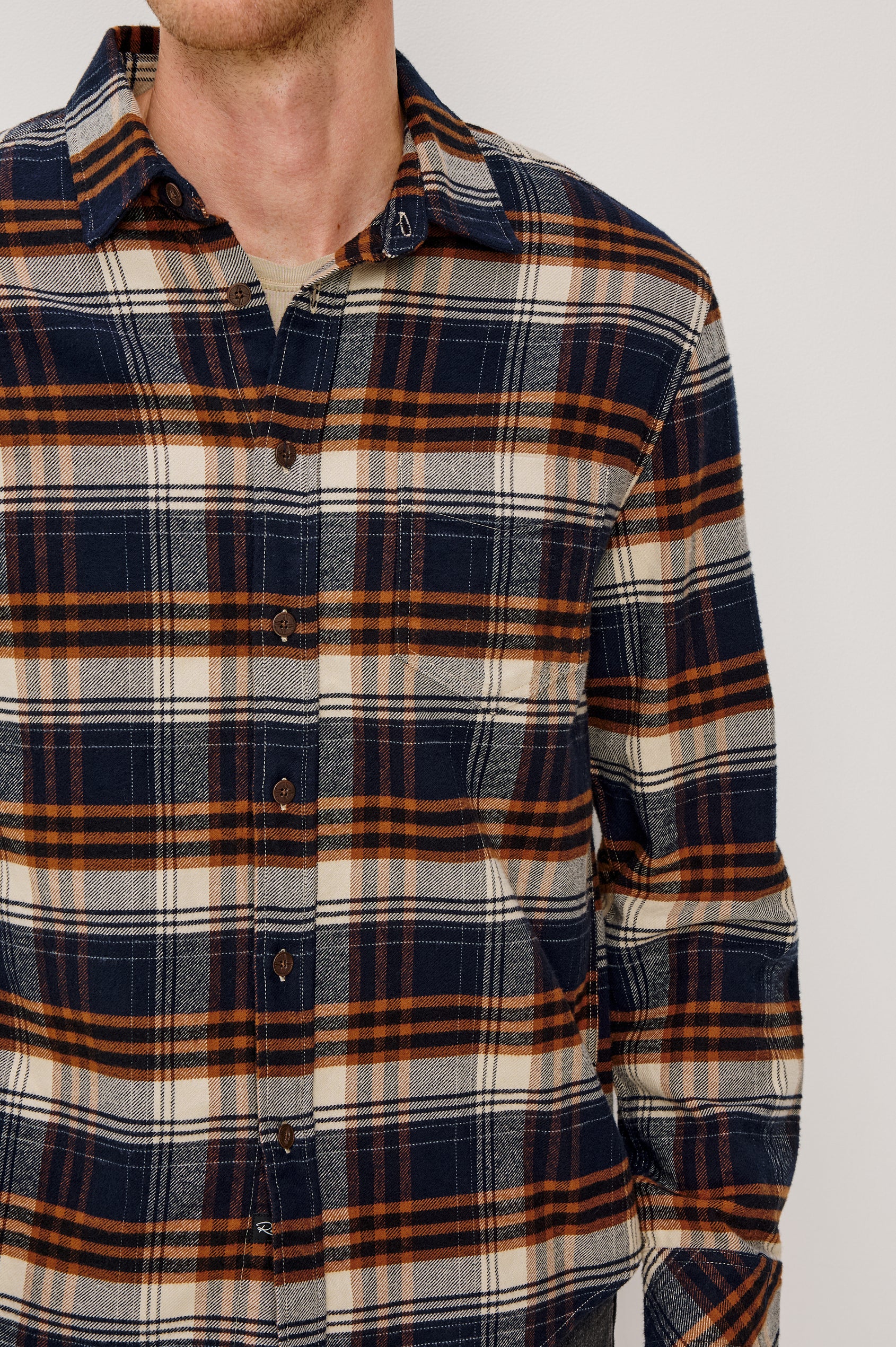 FORREST SHIRT - OAT UMBER STEEL