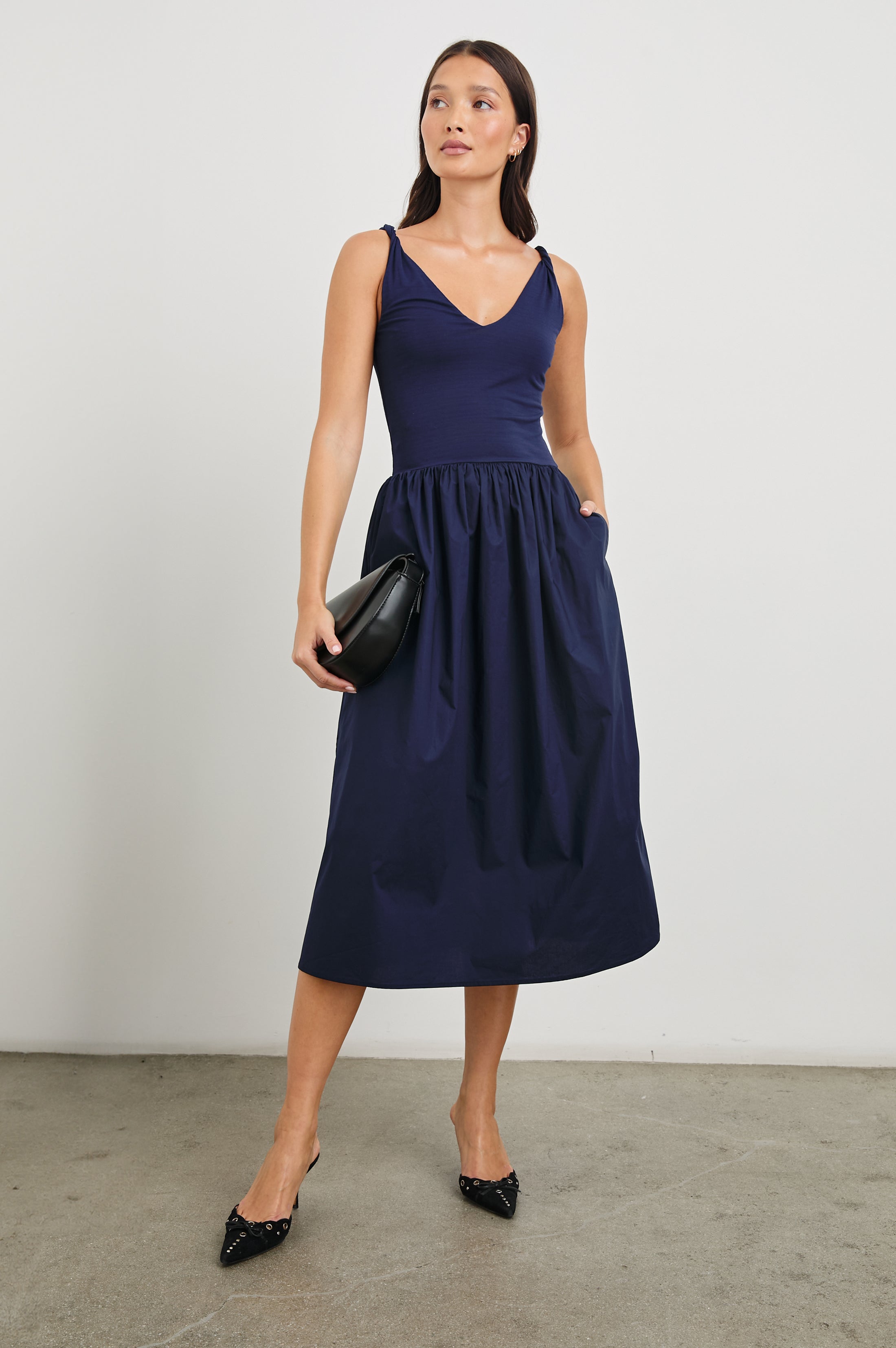 FRANCA DRESS - NAVY – Rails EU