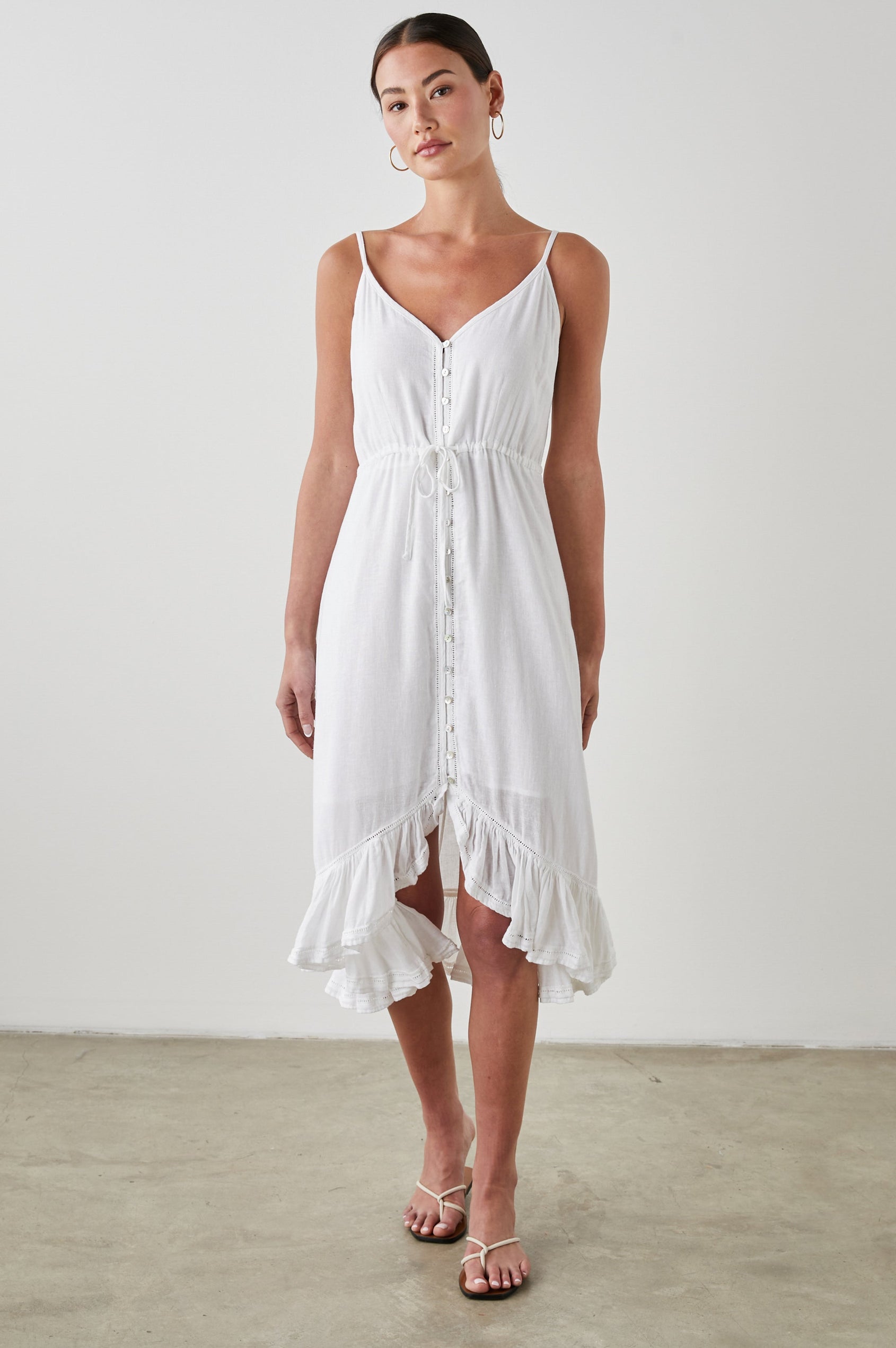 FRIDA DRESS WHITE - FRONT