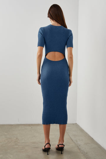 GENESIS DRESS LAKE MELANGE - BACK