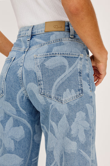 GETTY WIDE LEG - FLORAL LASER