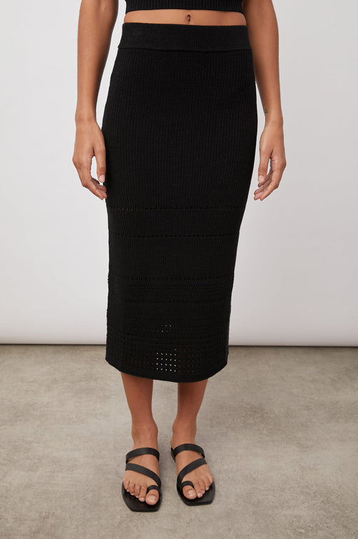 HEIDI BLACK SKIRT- FRONT