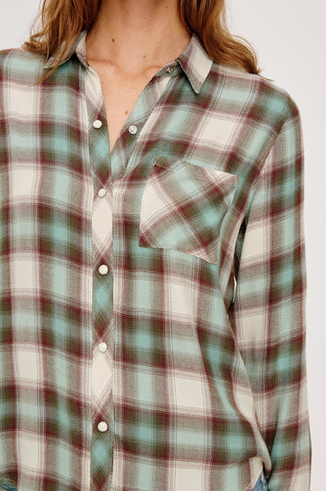 HUNTER SHIRT - BIRCH OLIVE TEAL