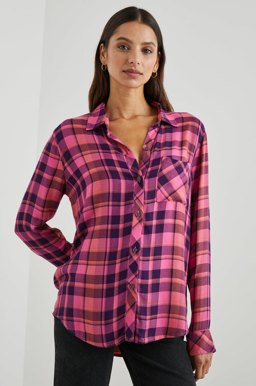 HUNTER SHIRT ELECTRIC PINK - FRONT