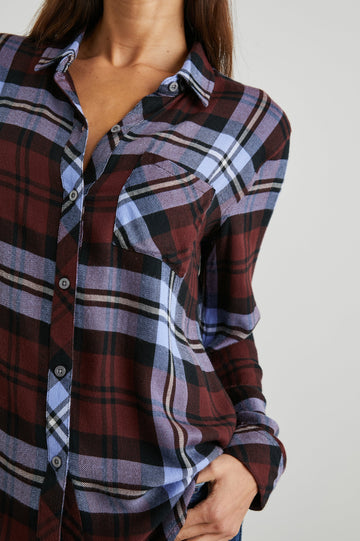 HUNTER SHIRT MULBERRY PLUM - DETAIL