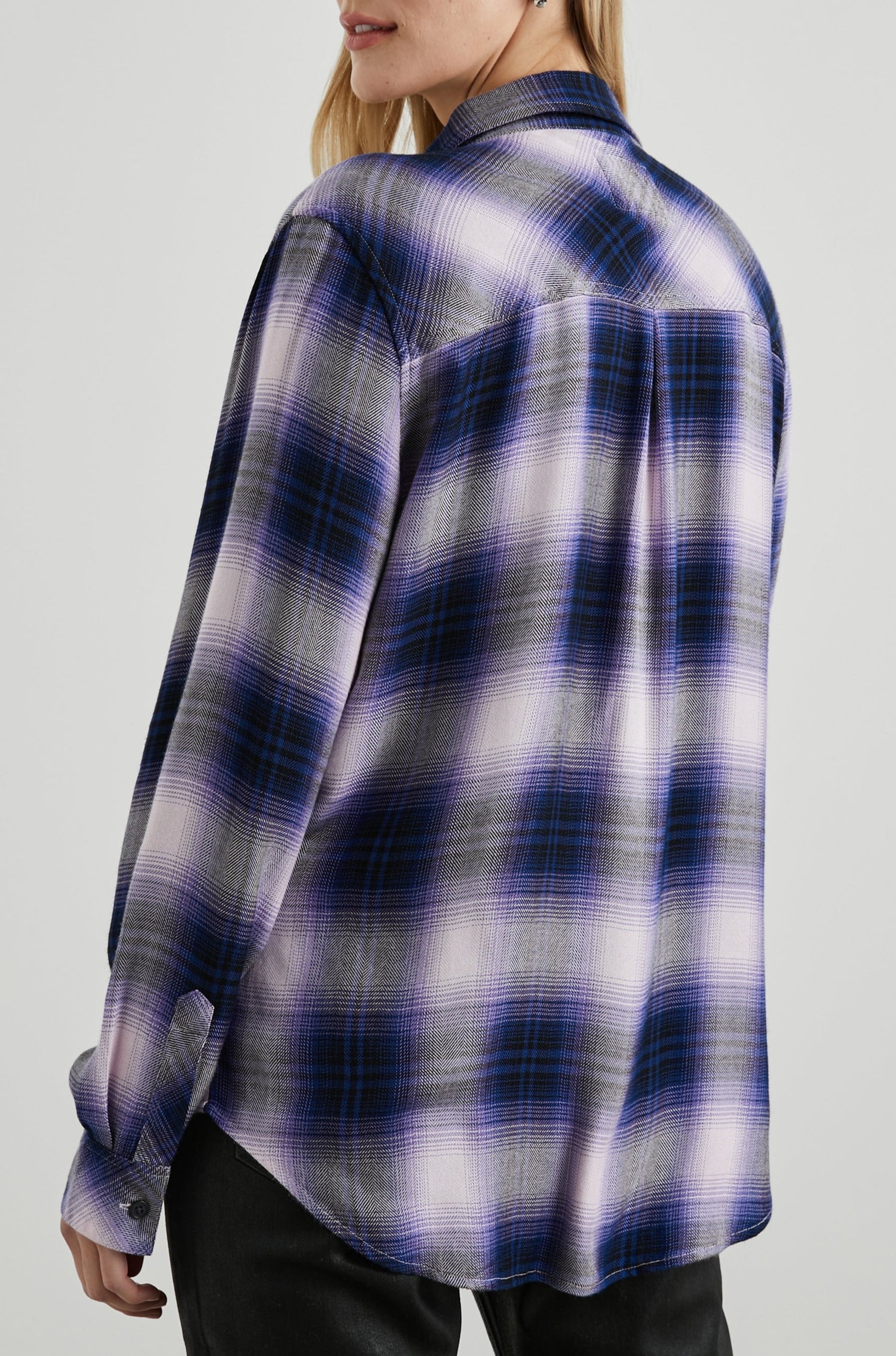 HUNTER SHIRT ORCHID NAVY - BACK