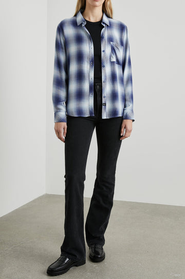 HUNTER SHIRT PACIFIC IVORY BLUE - FULL FRONT BODY