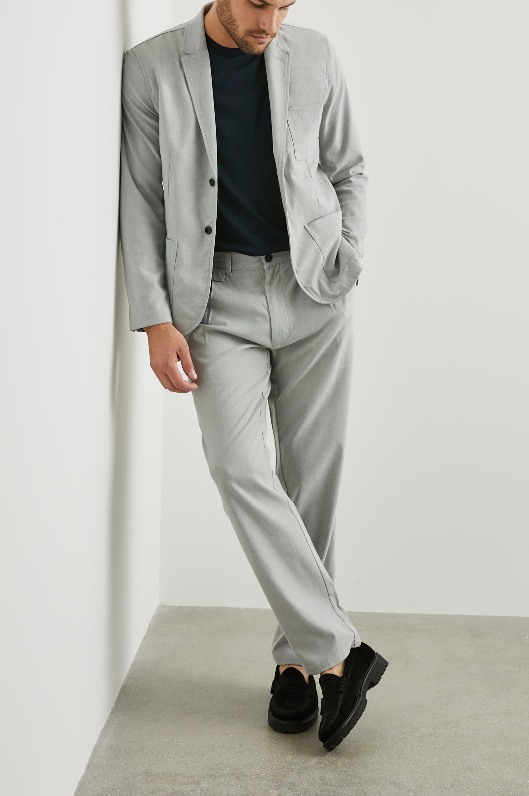 IDRIS-SOFT-GREY-MELANGE-FULL FRONT B0DY