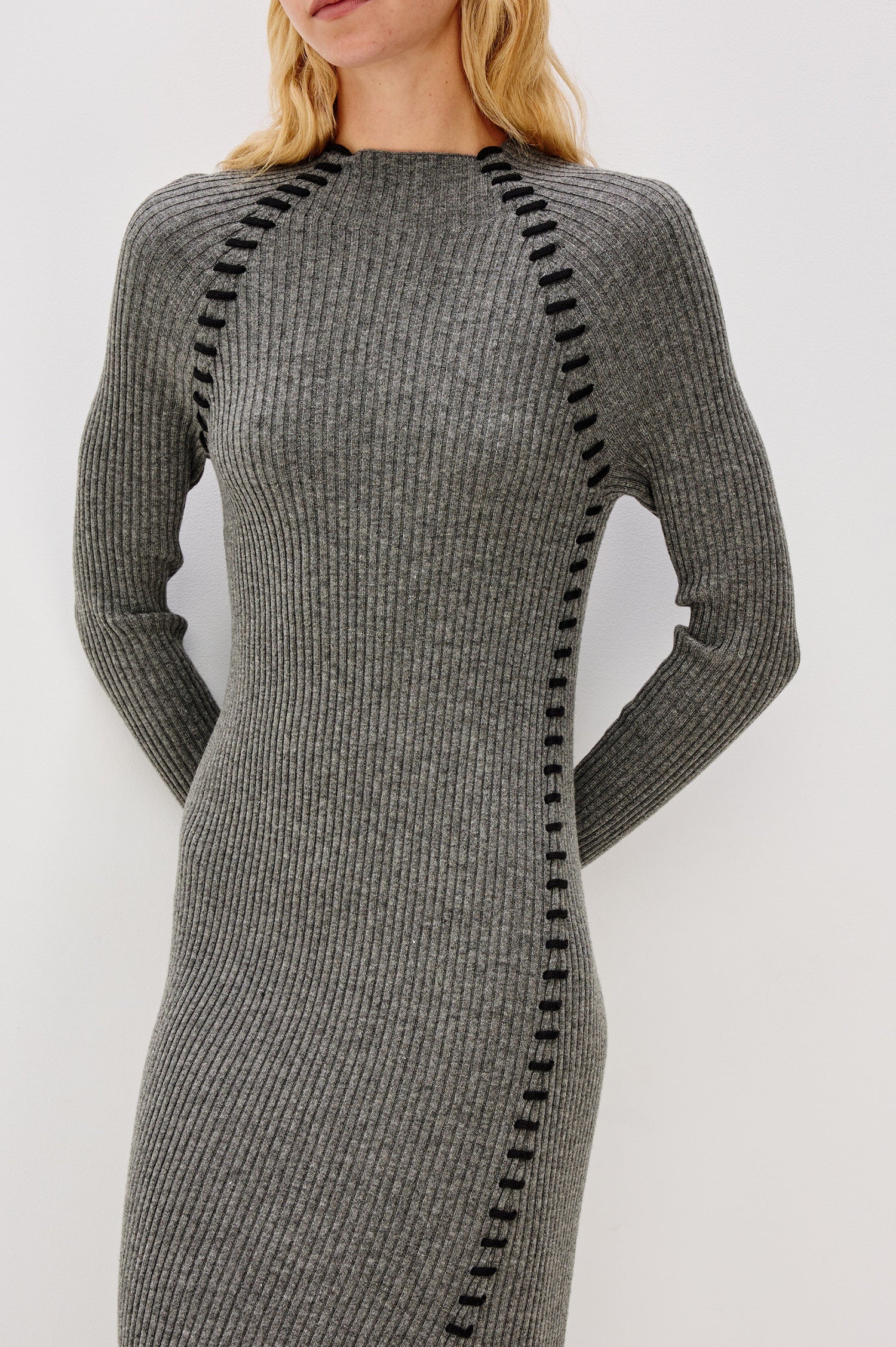 IMARA DRESS - CHARCOAL