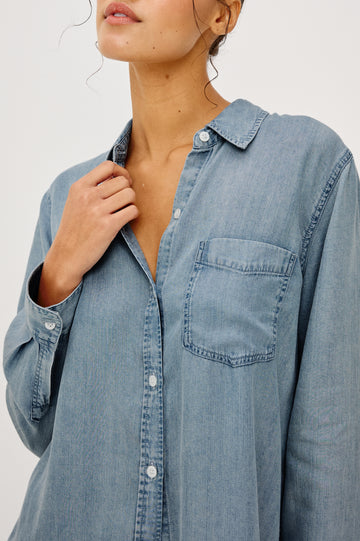 INGRID SHIRT - MED VINTAGE  CLOUD WASH