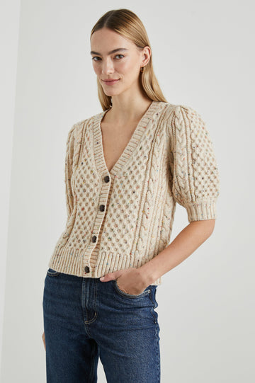 ISLA TOP CREAM CONFETTI - FRONT