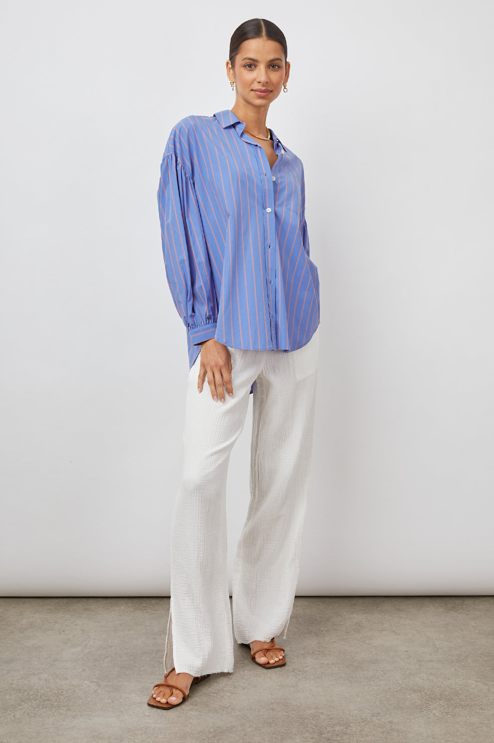 JANAE SHIRT - LIMA STRIPE – Rails EU