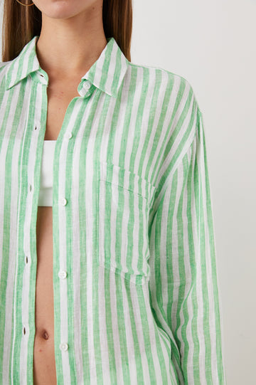JAYLIN-CAYMEN-GREEN-STRIPE-DETAIL