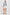 Jenner Adjustable Drawstring Short with Slash Pockets in White Colorway. Full Body Front View Shown on Model.