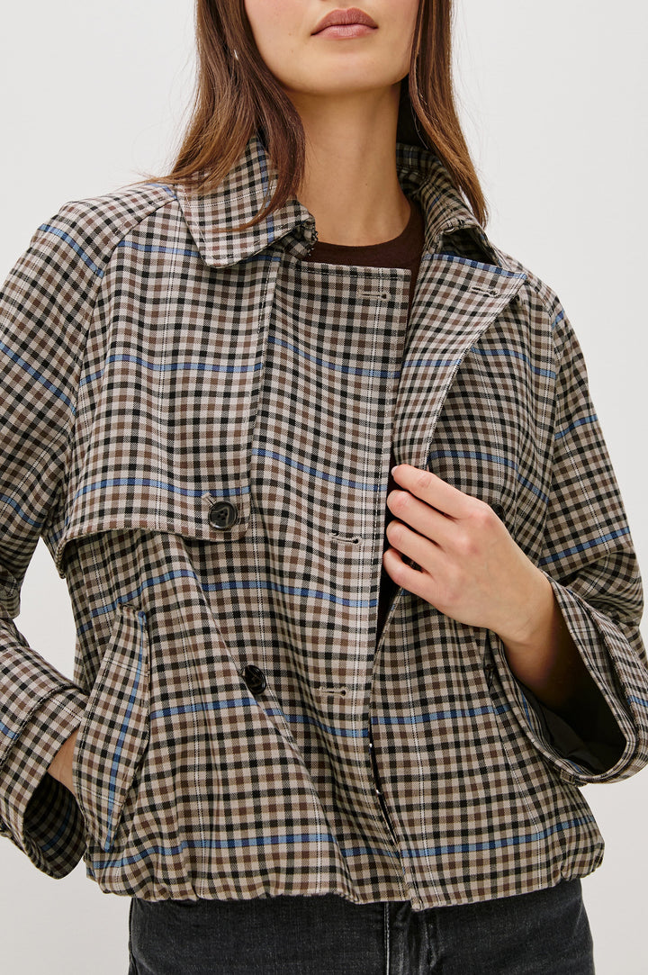 JETT JACKET - MOCHA CHECK