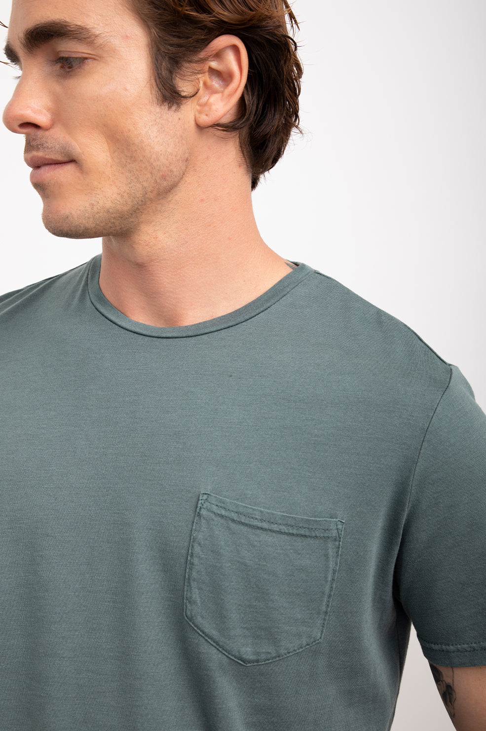 JOHNNY EVERGREEN SHIRT-DETAIL