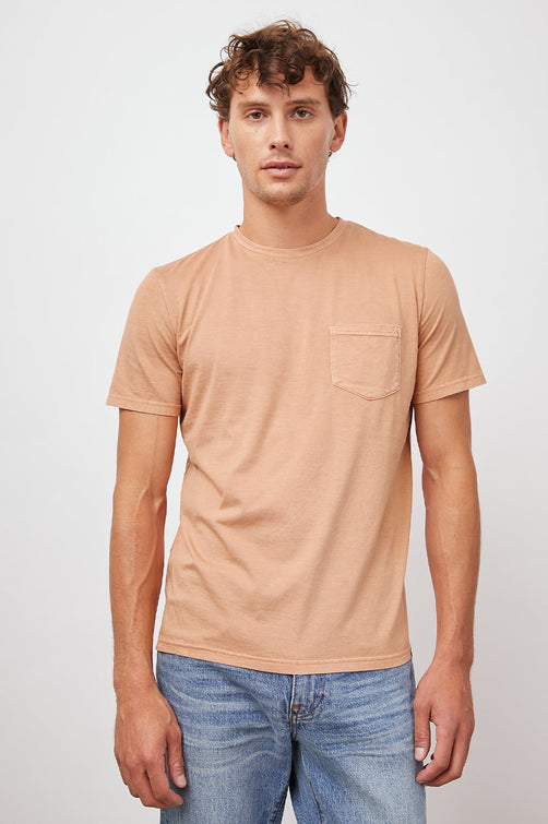 JOHNNY KUMQUAT SHORT SLEEVE CREW NECK WITH POCKET-FRONT