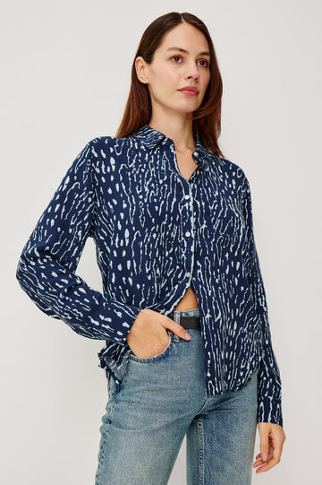 JOSEPHINE SHIRT - DARK NAVY LYNX
