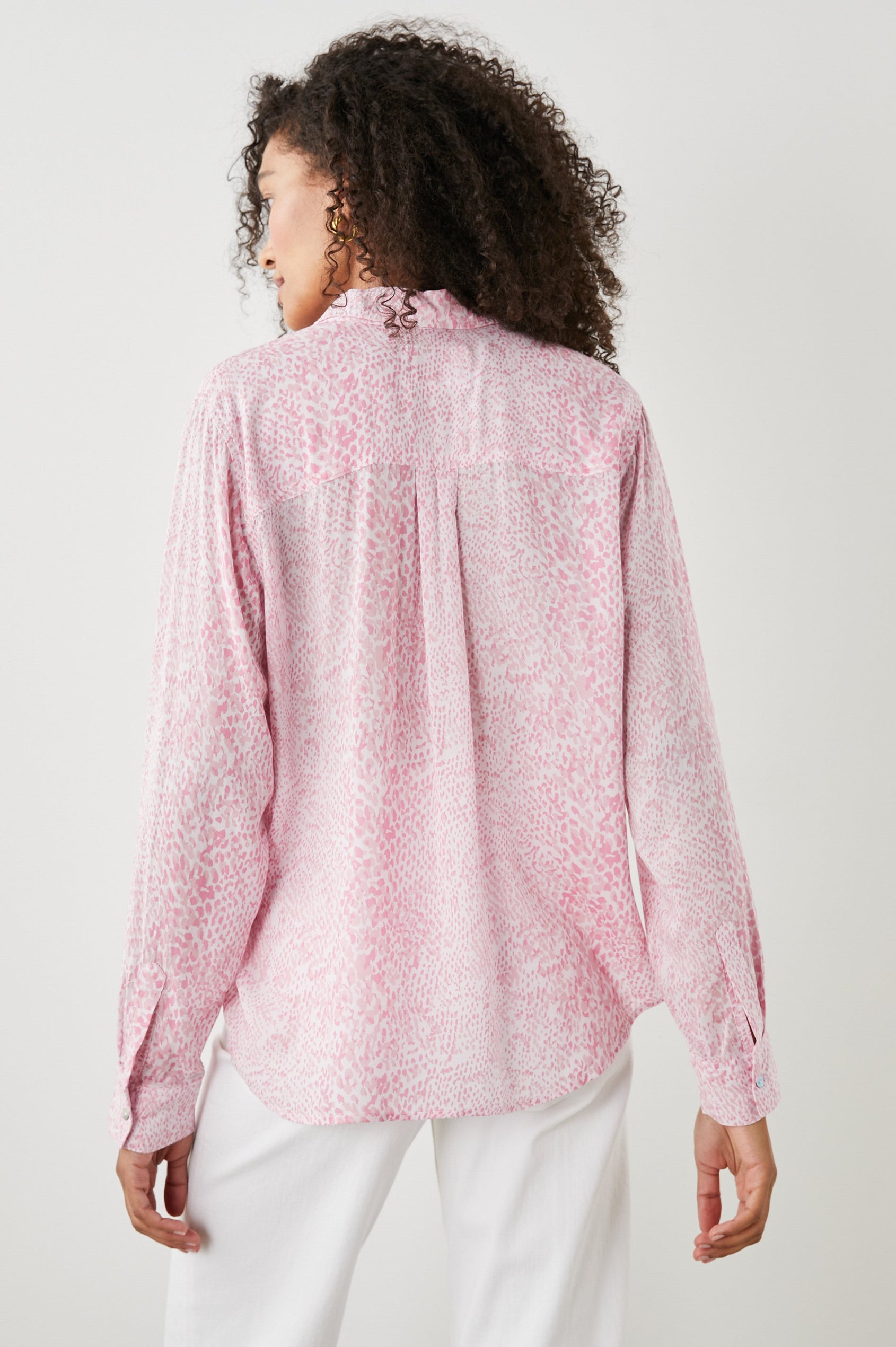 JOSEPHINE SHIRT PINK BOA - BACK