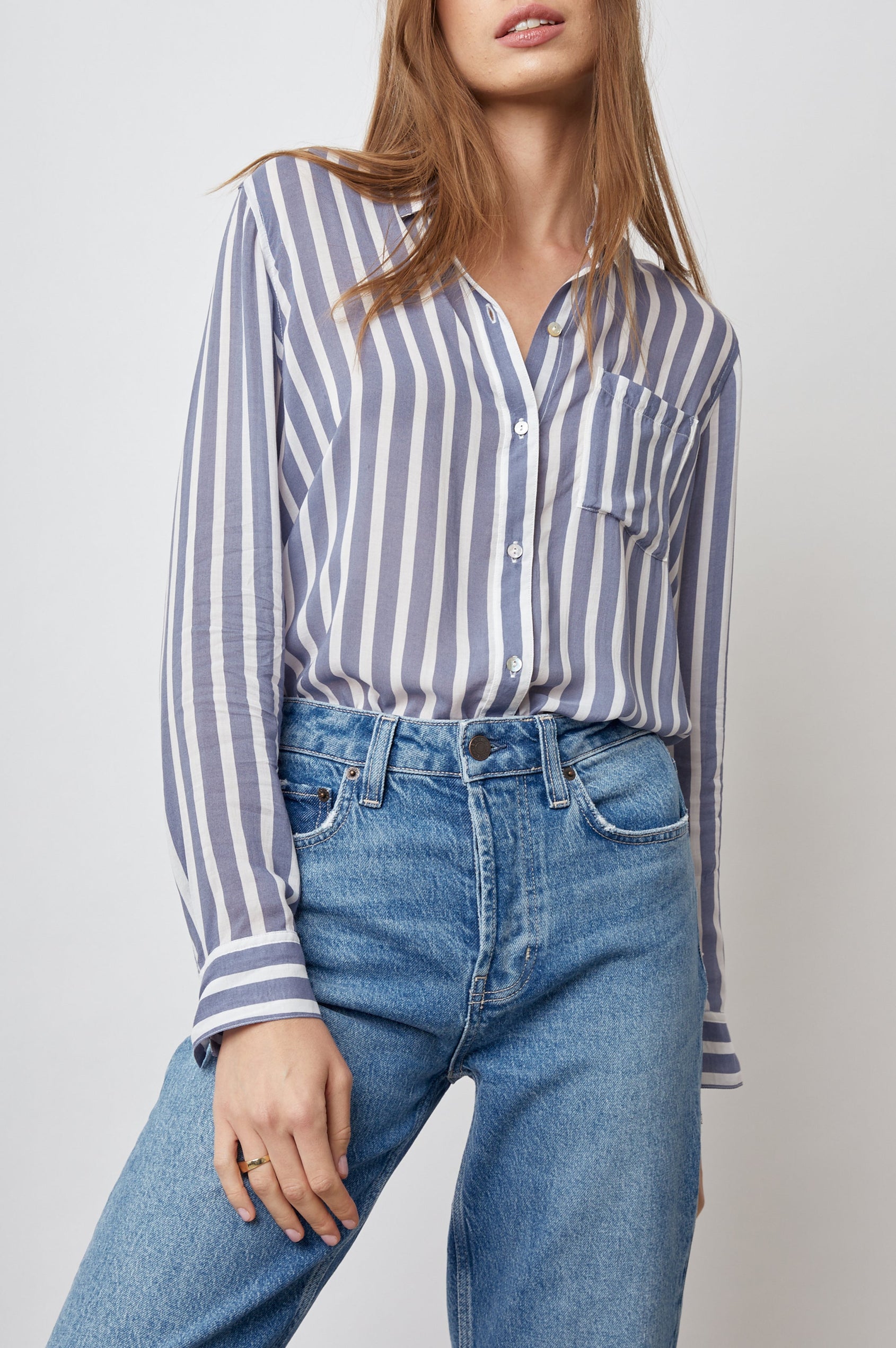 JOSEPHINE-TURIN-STRIPE-FRONT TUCKED IN