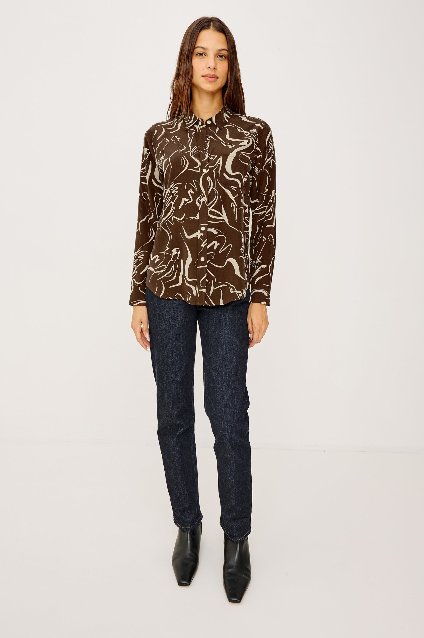 KATE SHIRT - BROWN COLT