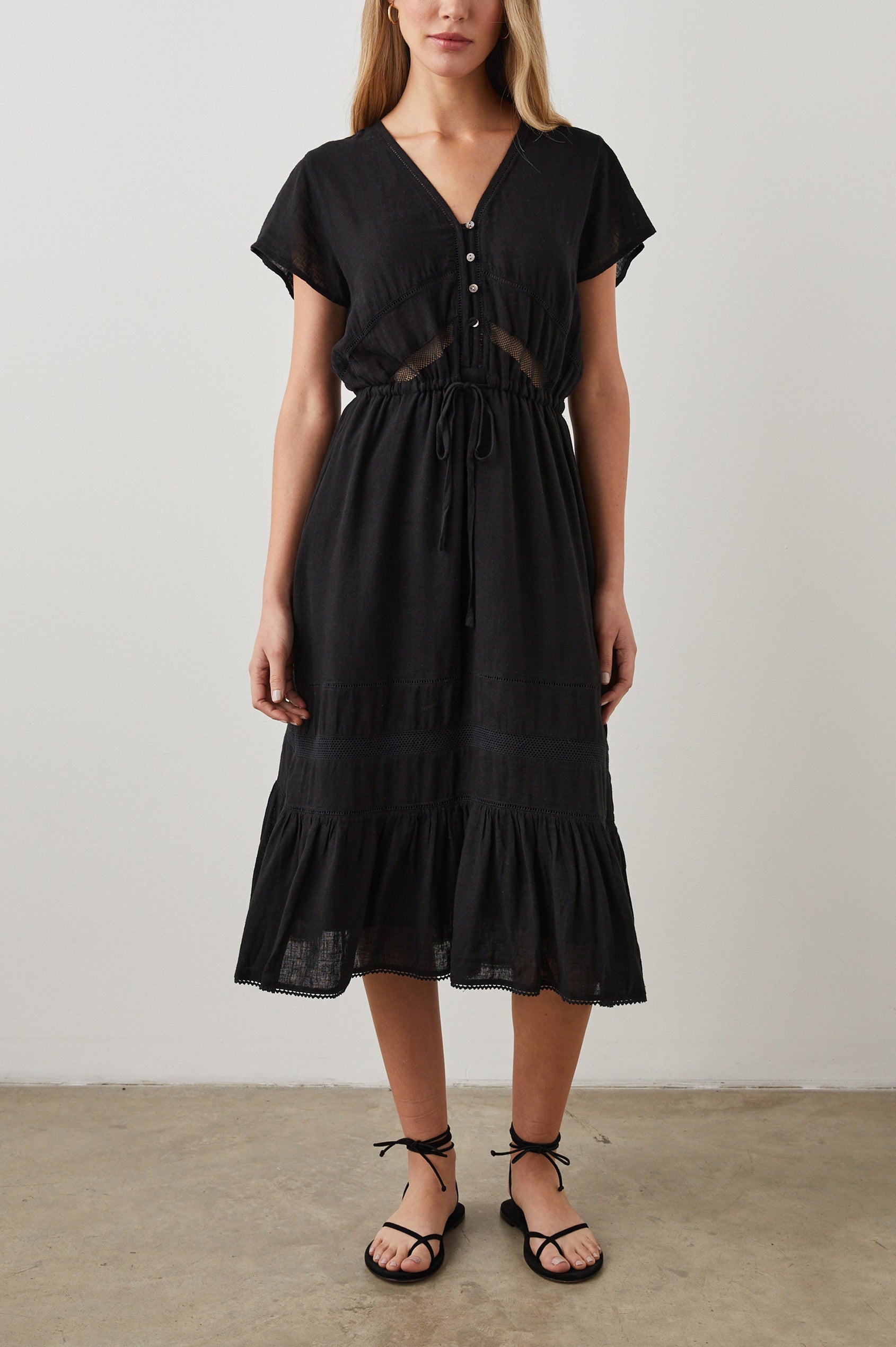 KIKI DRESS - BLACK LACE DETAIL Rails EU KIKI DRESS - BLACK LACE DETAIL Rails EU
