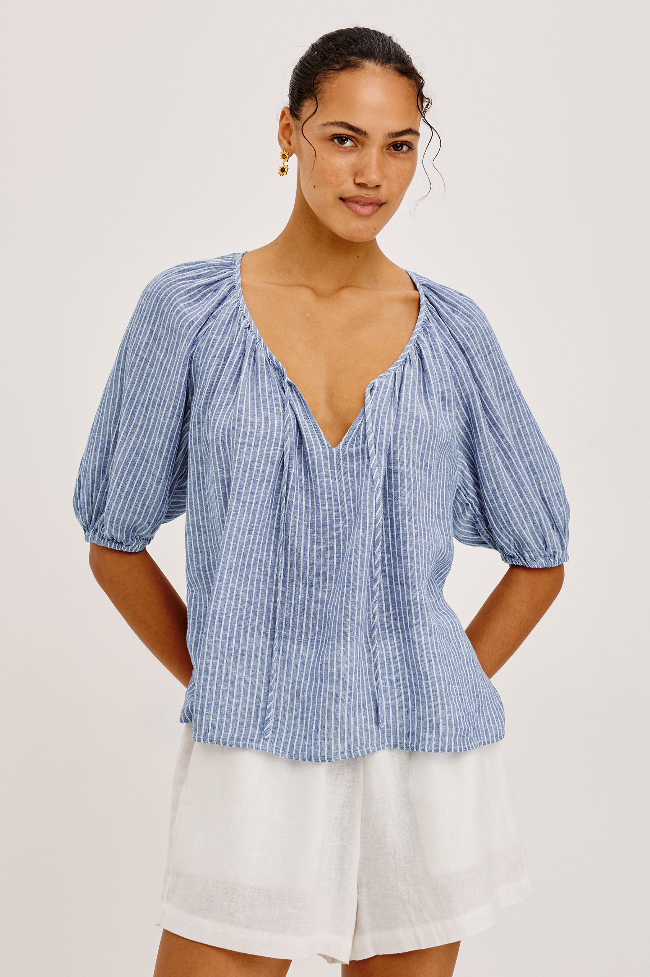 KIRSTIE TOP - BARLETTA STRIPE – Rails EU