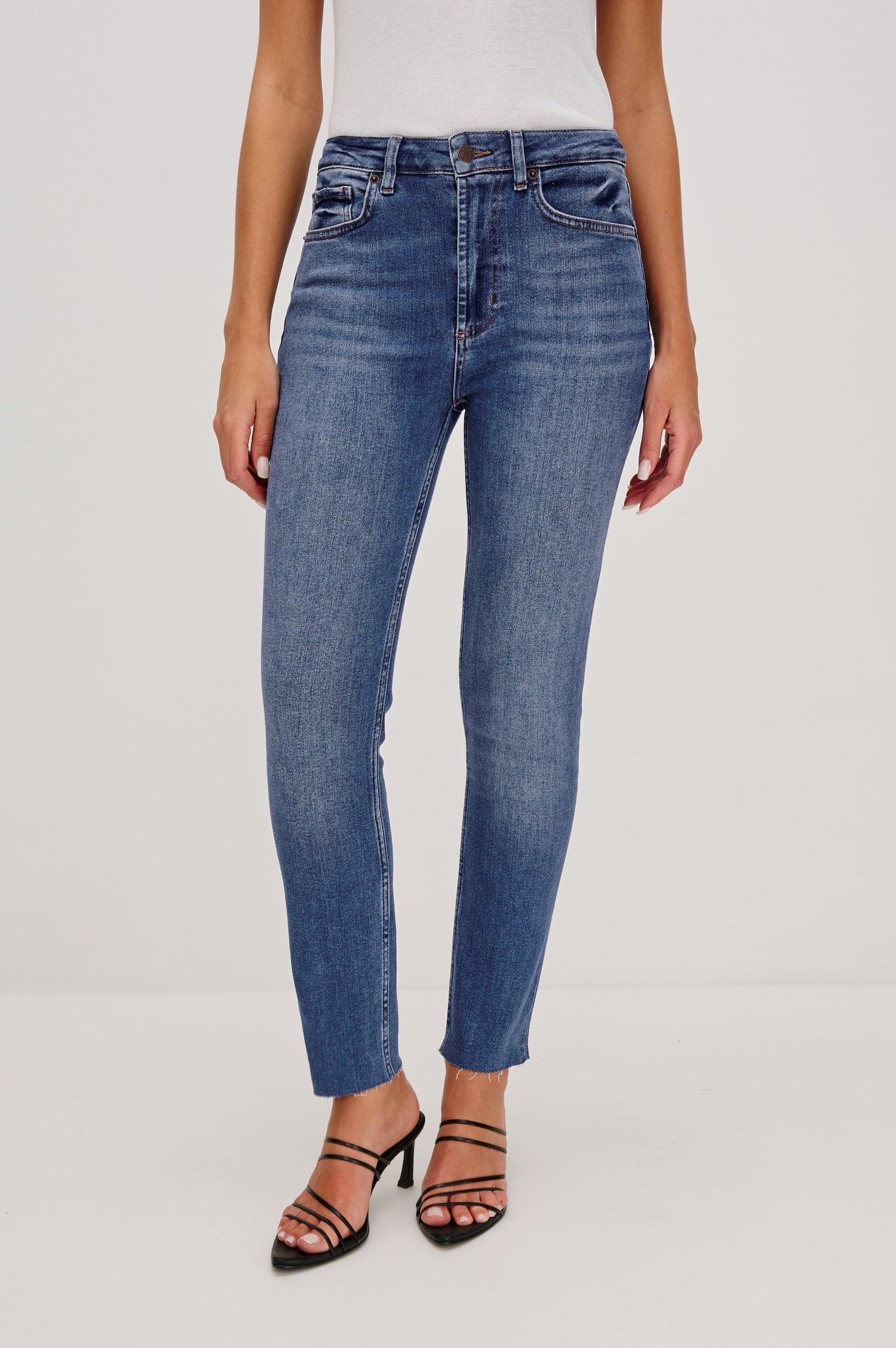 LARCHMONT SKINNY - HIGH RISE SKINNY - BALTIC BLUE