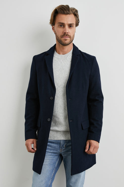 LARK NAVY COAT - FRONTBODY 