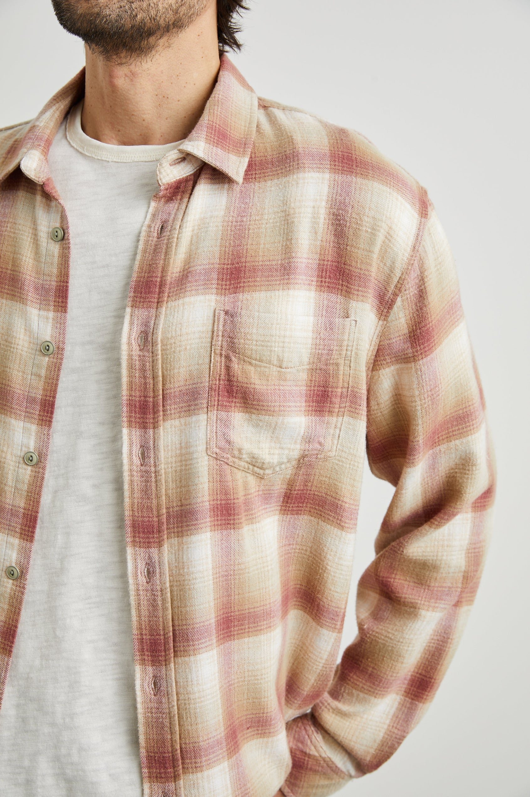 cranberry dress shirt Crushed 'Cranberry' Shirt 2X / Long