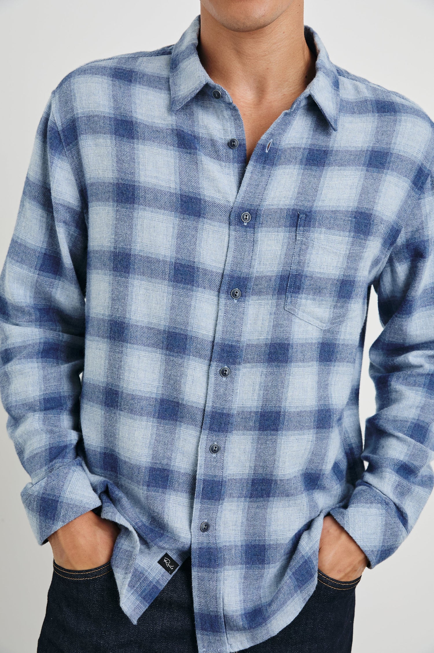 LENNOX SHIRT - WATERFALL SHADOW - DETAILS