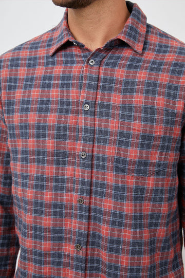 LENNOX SHIRT BARN RIVER SMOKE - BUTTON DETAILS