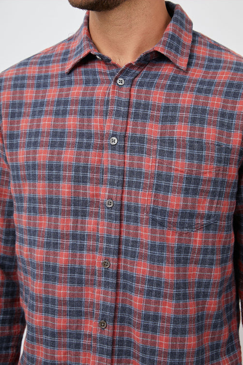 LENNOX SHIRT BARN RIVER SMOKE - BUTTON DETAILS