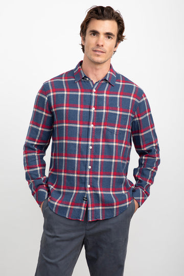 LENNOX CHERRY DENIM MELANGE- FRONT BODY