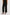 Leon Crop Cotton Gauze Pant With Hemline Slit And Elastic Waist In Colorway Black - Back View Featured On Model
