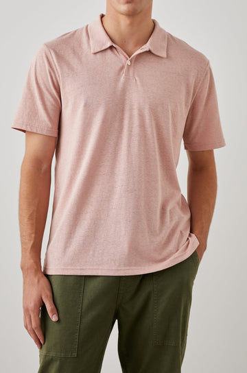 LEVANT POLO SHIRT FLAMINGO - FRONT