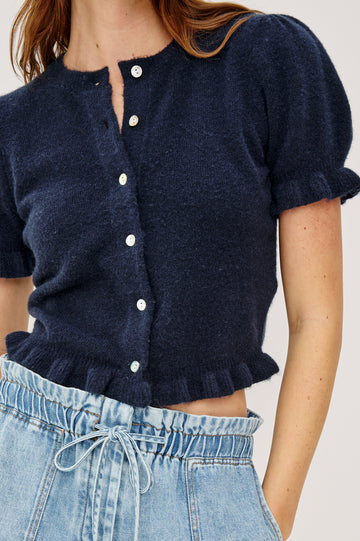 LORA TOP - NAVY