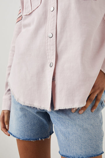 LOREN JACKET ROSE - DETAIL HEM