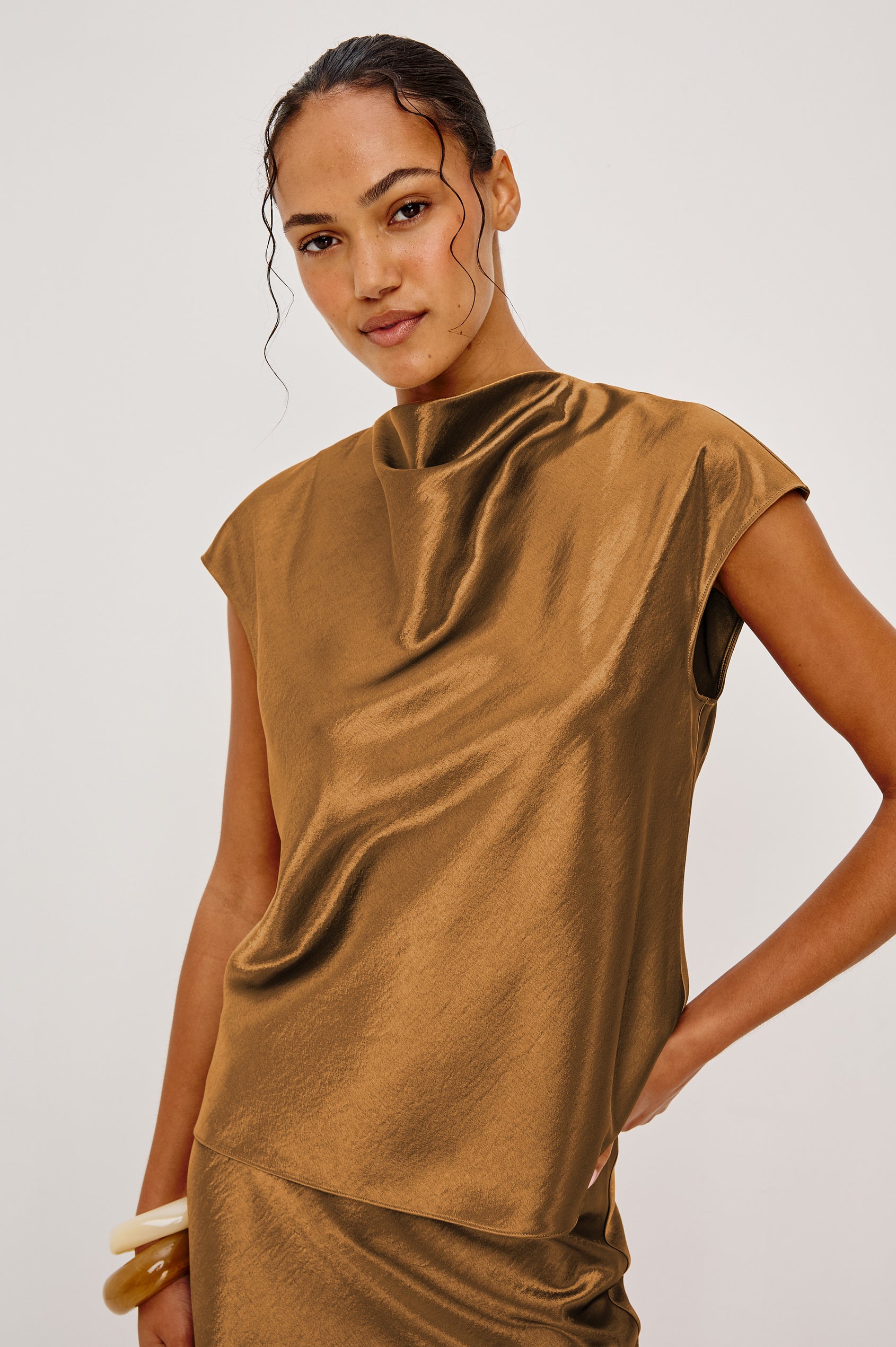 LORETTA TOP - GINGER