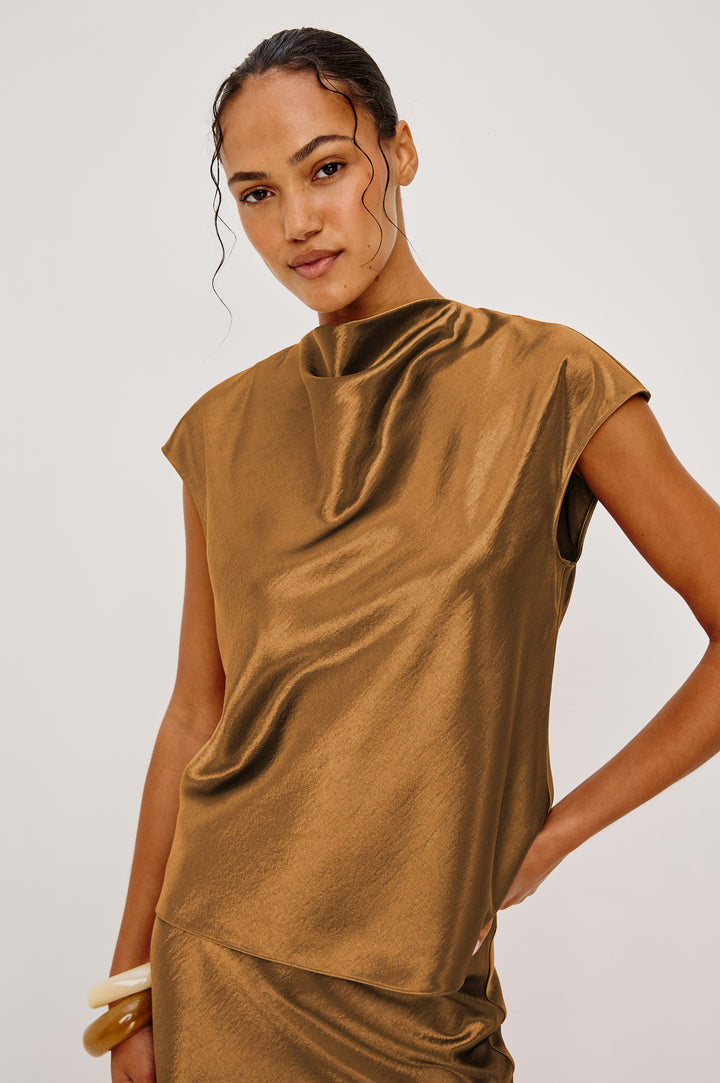 LORETTA TOP - GINGER