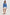 Louiza Collared V-Neck Top with Long Sleeves in French Blue Colorway. Full Body Front View Shown on Model.