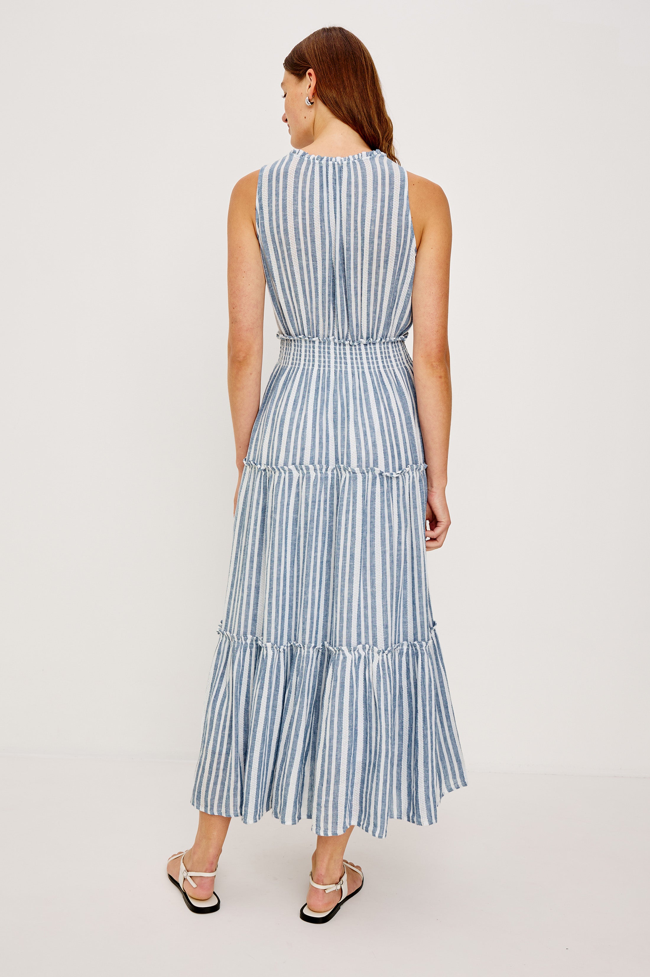 LOULOU DRESS - JALISCO STRIPE – Rails EU