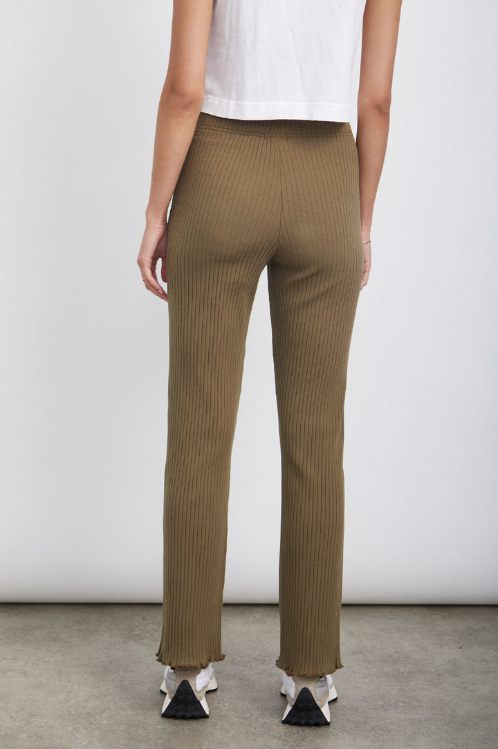 LUCA OLIVE PANT-BACK