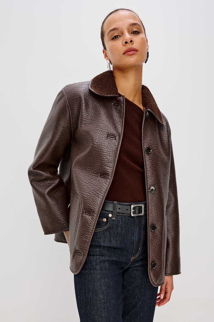 LUIS JACKET - WALNUT