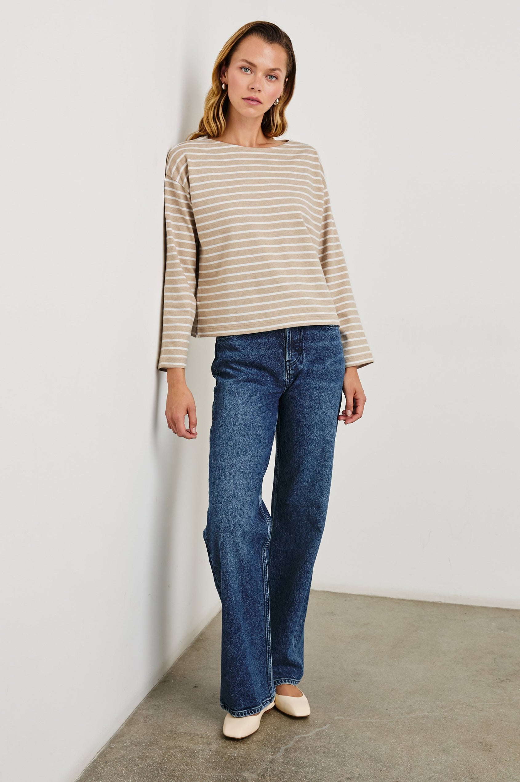 MACY-HEATHER-BEIGE-STRIPE-FULL FRONT BODY