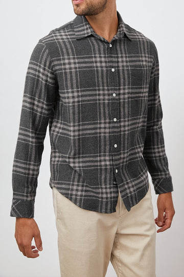 LENNOX SHIRT - CHARCOAL WRAITH MELANGE