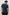 Mason Cotton Cashmere Short Sleeve T-Shirt with a Crew Neck in Heather Blue Colorway - Back View Featured on Model