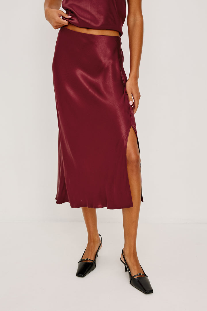 MAYA SKIRT - GARNET