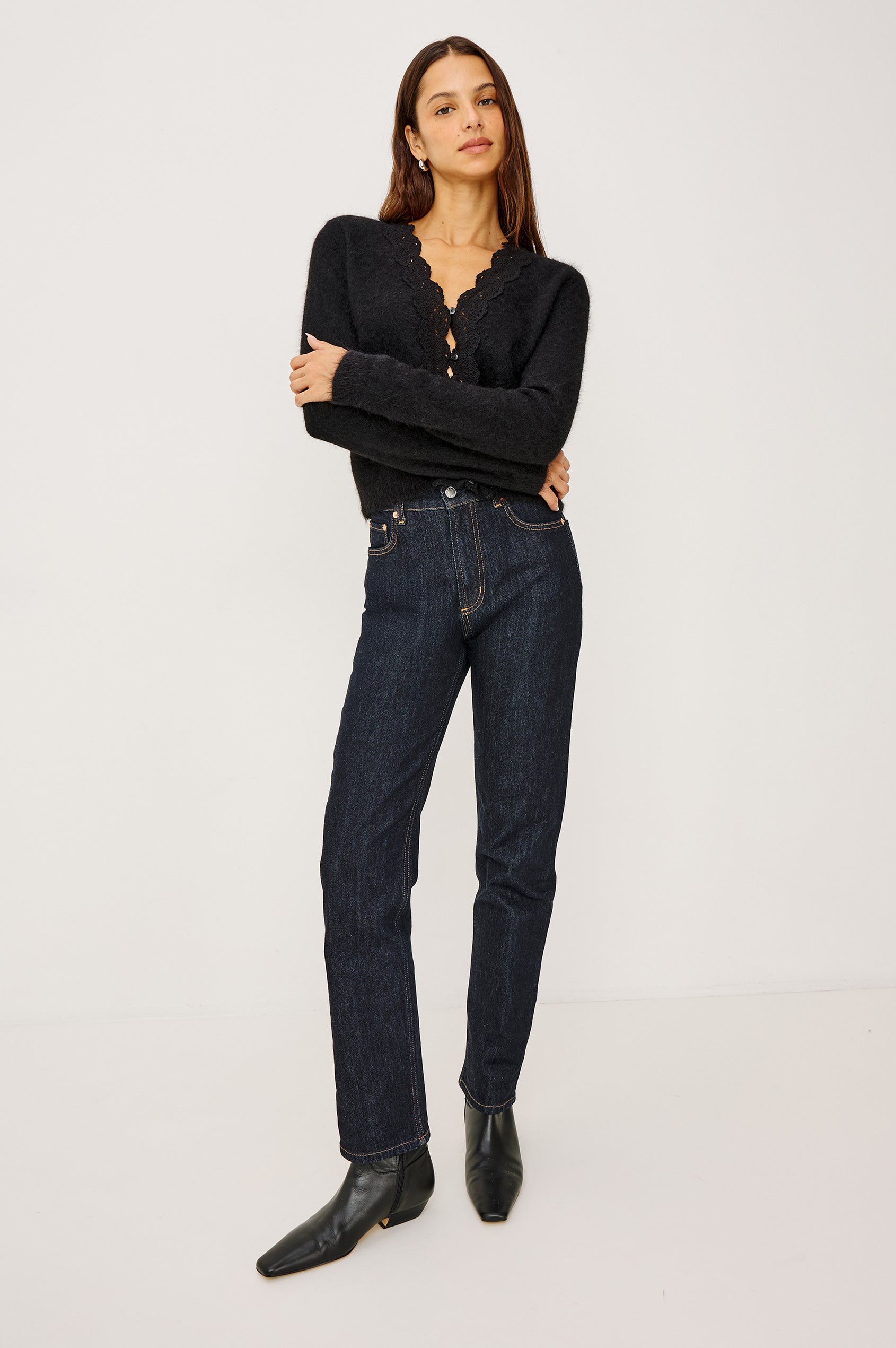 MER CARDIGAN - BLACK